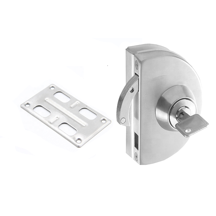 cerradura vidrio pared